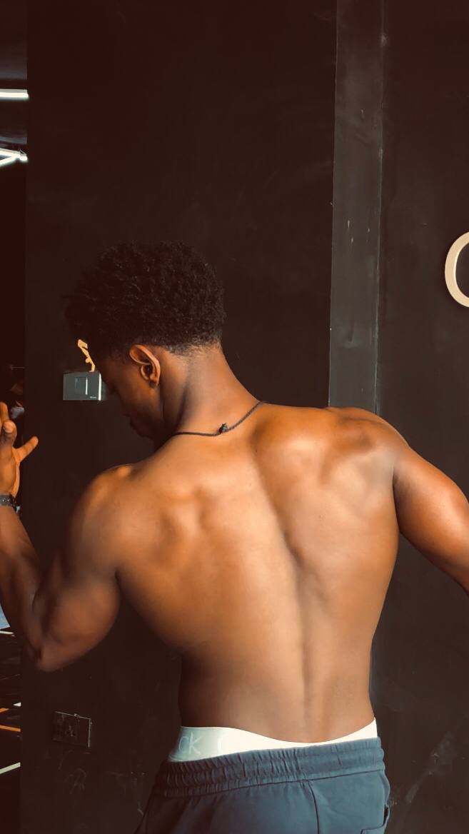 Checking form in the mirror