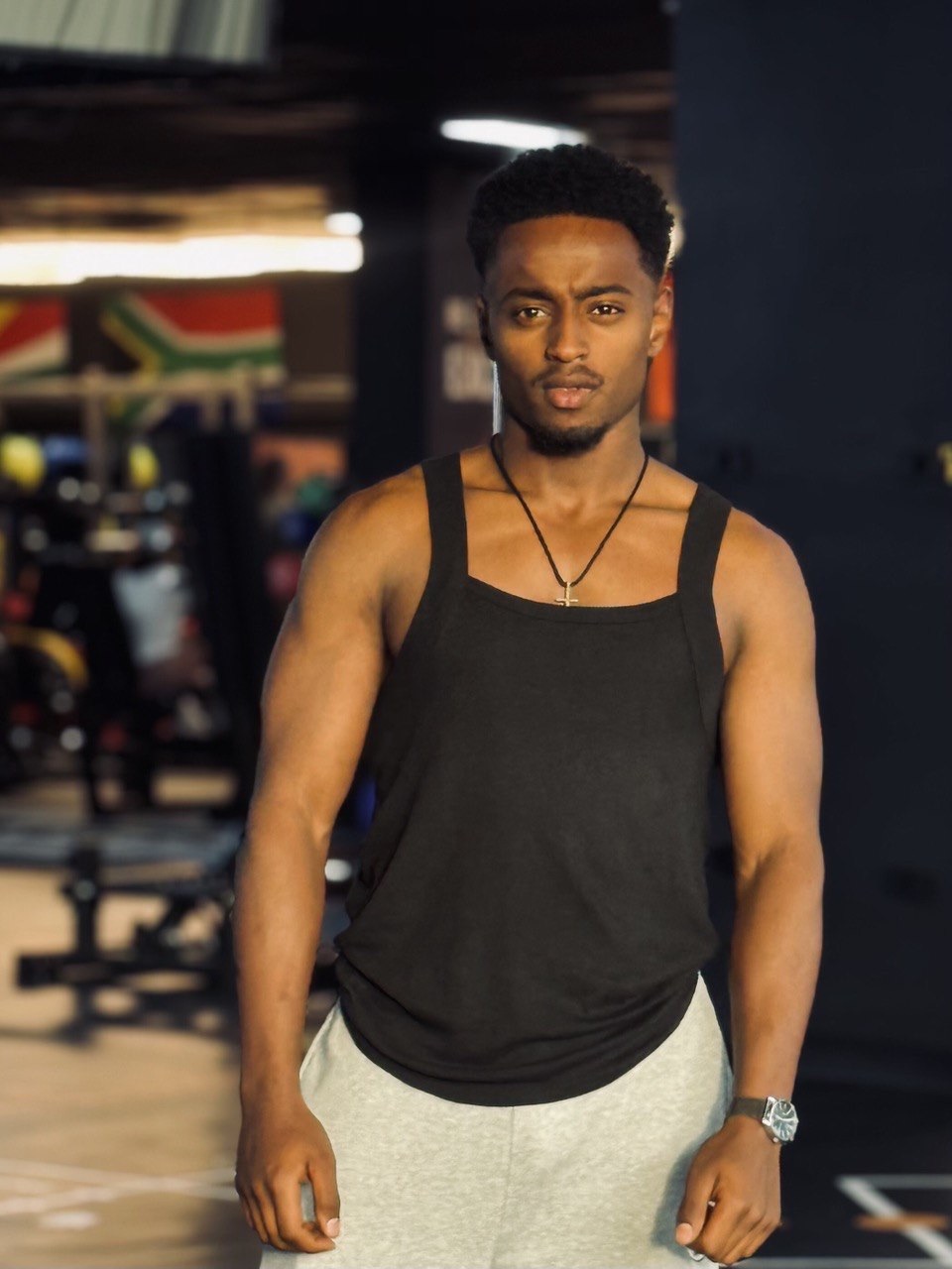 Robel Tadele in the gym
